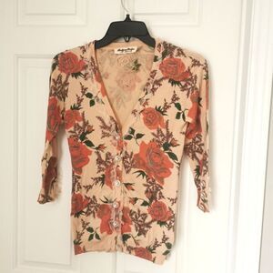 Twelve by twelve floral knit cardigan size xs